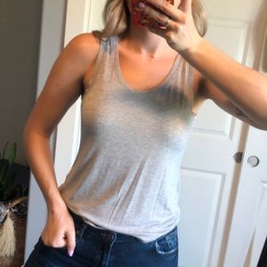 Basic super soft gray tank top